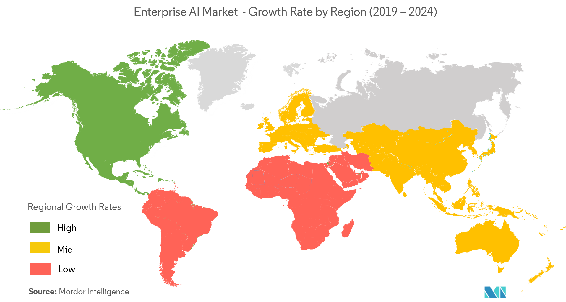 Enterprise AI Market Growth by Region